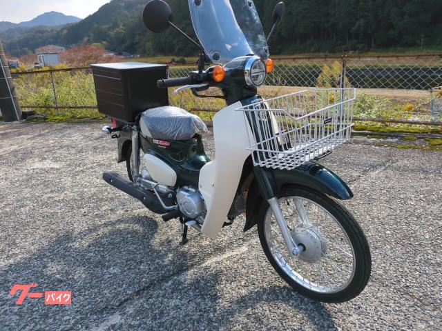 【商談中】HONDA スーパーカブ50【前カゴ・スクリーン・鉄製ボックス付き】【自賠責2027年6月まで】 ホンダ スーパーカブ50 風防 前カゴ ビジネスボックス付き｜オート
