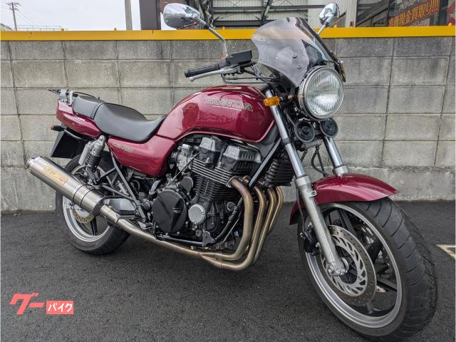 ＣＢ７５０　モリワキ製フルエキゾーストマフラー・リアキャリア付き