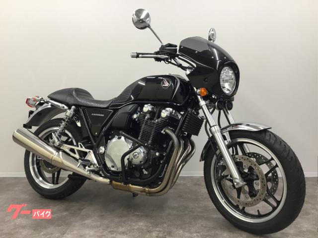 ＣＢ１１００　前後タイヤ新品　シックデザイン製ビキニカウル　シングルシート　ＥＴＣ　サドルバッグ　ダークネスブラックメタリイク