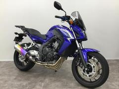 ホンダ　ＣＢ６５０Ｆ　モリワキフルエキゾーストマフラー　グリップヒーター　ガード　リアキャリア　スクリーン　アトモスフィアブルーメタリック