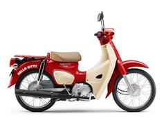 ホンダ　スーパーカブ５０　ハローキティ５０周年限定モデル　キャラクタースペシャルキー　キティちゃんモノグラム柄シート　コラボエンブレム