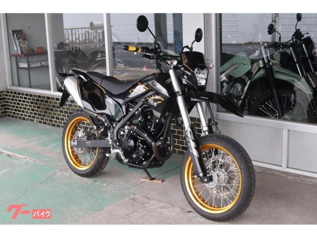 カワサキ KLX230SM ブラック 社外グリップ バーエンド｜（株
