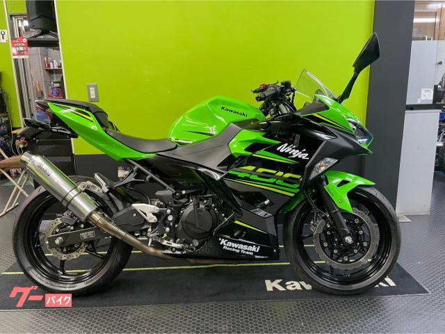 Ｎｉｎｊａ　４００　ＡＢＳ　ＫＲＴ　ＷＲ’Ｓスリップオンマフラー　フェンダーレス　ＥＴＣ２．０　マルチバー