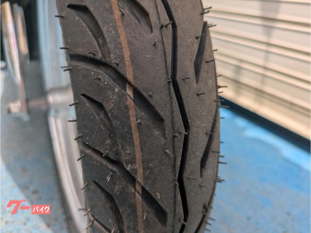 レッツ4バスケット タイヤ前後新品 整備済 スズキ レッツ4 前後タイヤ新品 フロントバスケット付き｜日野