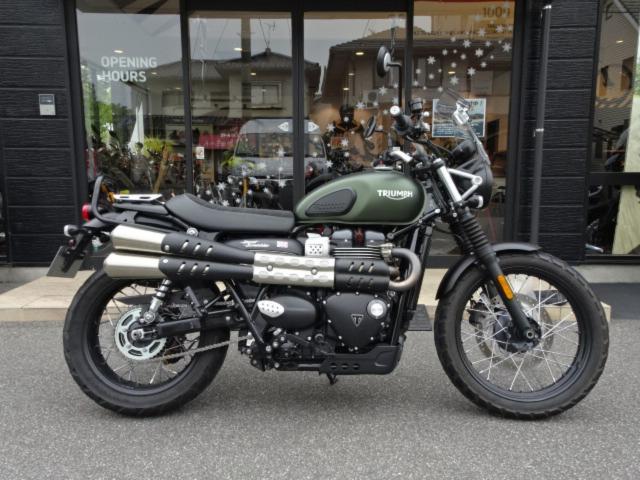 ストリートスクランブラー 2017年モデル ETC スクリーン リアキャリア サドルバッグ