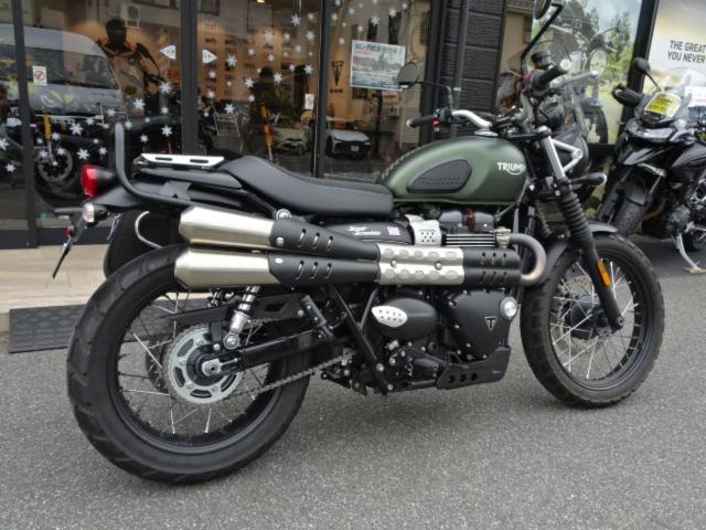 ストリートスクランブラー 2017年モデル ETC スクリーン リアキャリア サドルバッグ