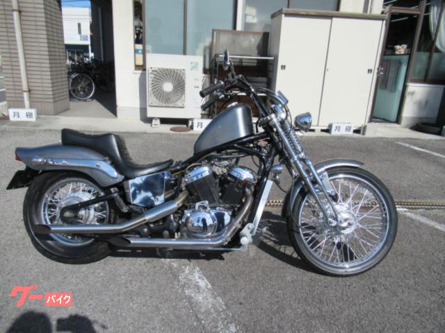 スティード４００ＶＬＳ　チョッパー　フリスコ　オリジナルハイグロスシルバー　スプリンガーフォーク