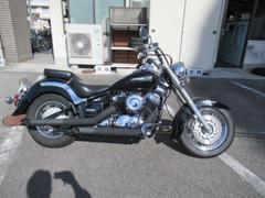 ヤマハ　ドラッグスター４００クラシック　　排ガス規制前　極太マフラー　Ｆスポーク張替　マスターシリンダーメッキカバー