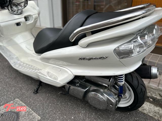 不動車　引き取り限定　YAMAHA マジェスティC ホワイト ヤマハ マジェスティC キャブ車 ノーマル車両 ホワイト｜バイク