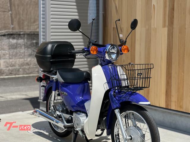 スーパーカブ110絶好調ＪＡ０７プコブルー/ワンオーナー/ダブルシートキャリアウインドシールドナビシガーソケットノーマル ホンダ スーパーカブ110 JA07 トップケース ウィンドシールド