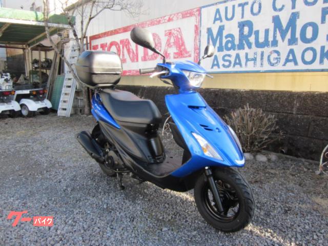 値下げしました！交換可　アドレスv125s バイク　青　ボックス付き　カスタム スズキ アドレスV125S インジェクションモデル ノーマル リア
