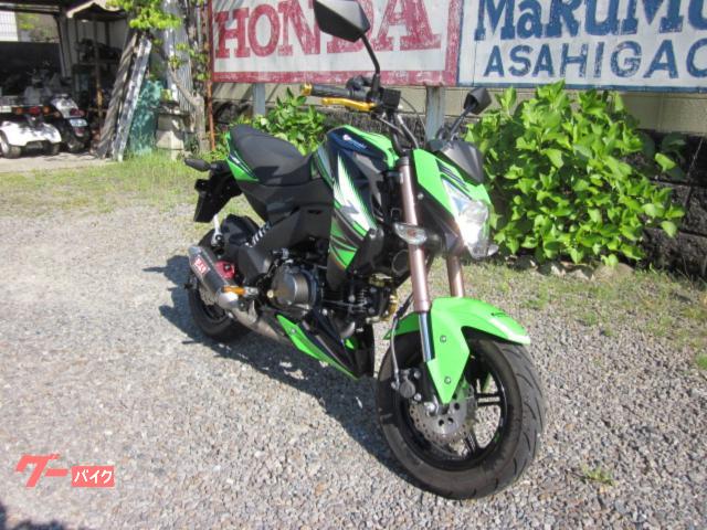 カワサキ Z125PRO ヨシムラUSAマフラー付き 社外レバー付き