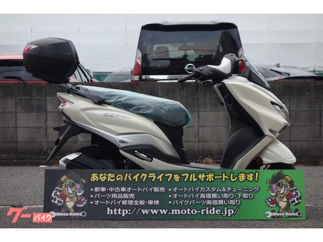 バーグマンストリート１２５ＥＸ　ＬＥＤヘッドライト　ＵＳＢ電源　　アイドリングストップ　　リアボックス付き