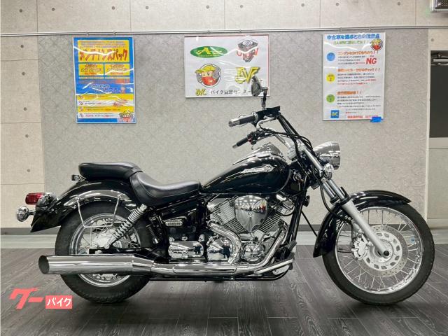 ドラッグスター２５０　２００８年後期モデル　社外フルエキ　ステップボード　バッグサポート