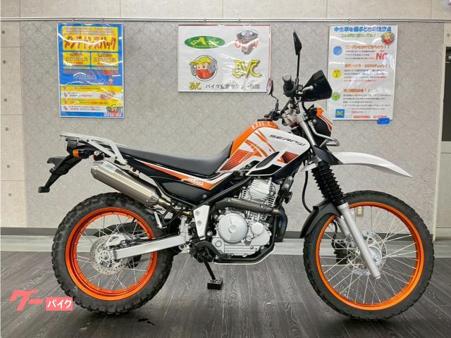 セロー２５０　ｄＢ’ｓフルエキ　リアキャリア　スキッドプレート　ワイドペグ