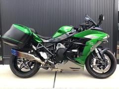カワサキ　Ｎｉｎｊａ　Ｈ２　ＳＸ　ＳＥ＋　グリーン／２０２０年モデル／パニア／トリックスタースリップオンマフラー