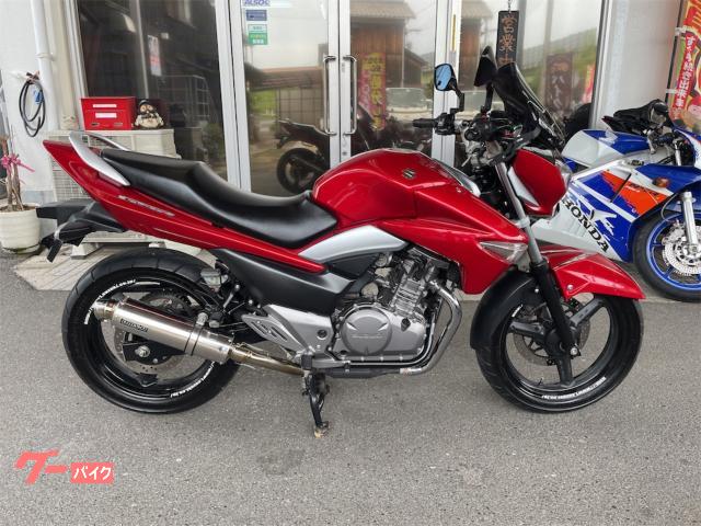 ＧＳＲ２５０　自賠責Ｒ９年１０月まで付　カスタムマフラー　グリップヒーター付
