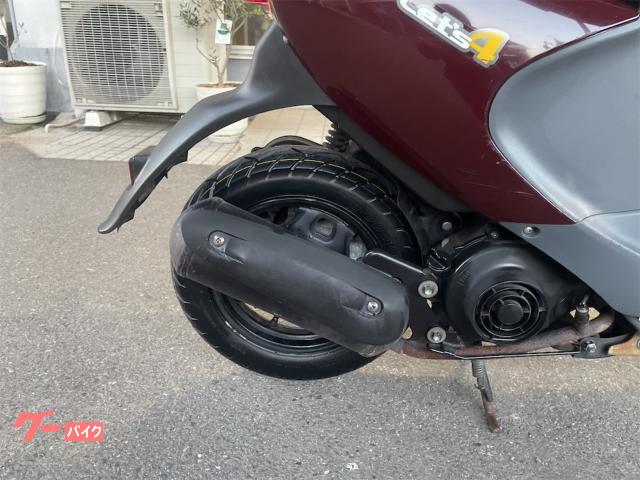 スズキ レッツⅡ後期型 中古実動車 タイヤ前輪新品・後輪バリ山