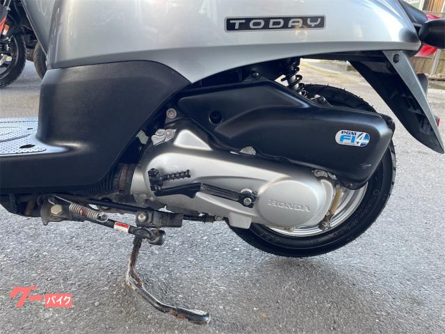 ☆お話し決まりました☆前後タイヤ新品！　人気のホンダ　トゥデイ　AF67型　便利なサイドスタンド付き ホンダ トゥデイ タイヤ前後新品 Fカゴ付き サイドスタンド付き