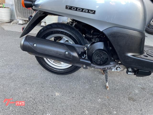 ホンダ トゥデイ タイヤ前後新品 Fカゴ付き サイドスタンド付き