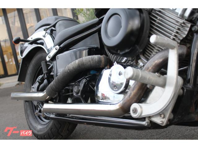 ドラッグスター400 スラッシュカットマフラー  4TR VH01J メーカー不明 スラッシュカットマフラー 【ドラッグスター400