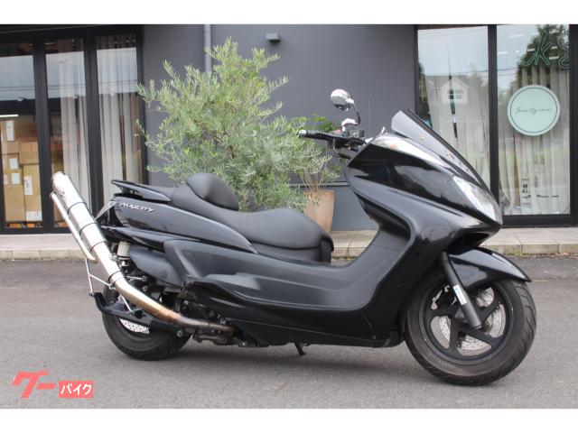 グランドマジェスティ２５０　ブラックメタリックＸ　スモークスクリーン　アップマフラー