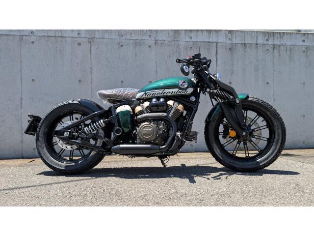 ナポレオンバイブス　b BENDA ナポレオンボブ250 グリーン テールランプ内蔵シート