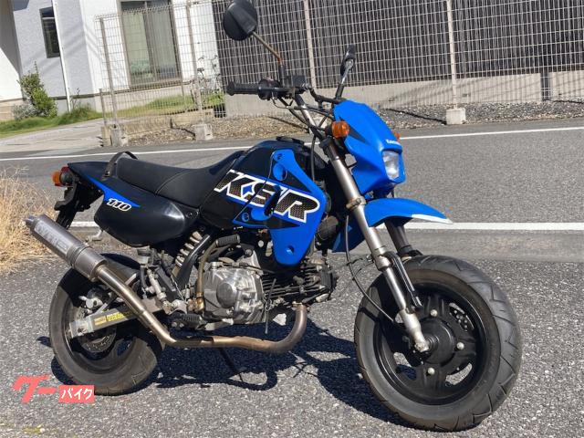 カワサキ ＫＳＲ１１０ オーバーマフラー ４ストローク キャブ車 