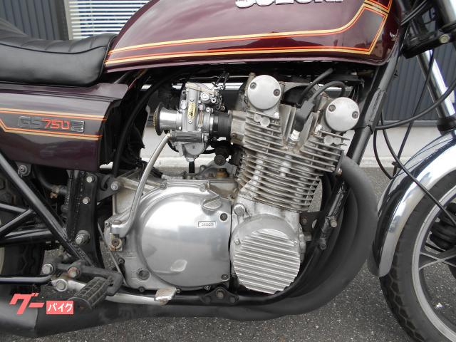 GS750 実動エンジン、好調☆GS750E、逆車