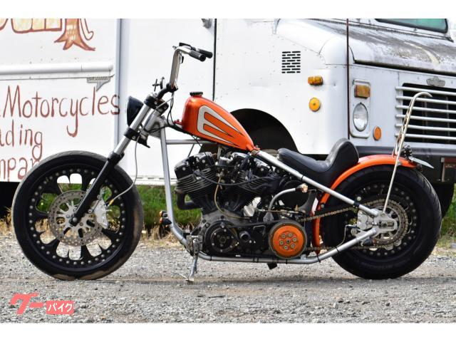 リジットサス　ショベル　ハーレー 4速フレームショベルヘッドのショーカスタムバイク FXS 1981年
