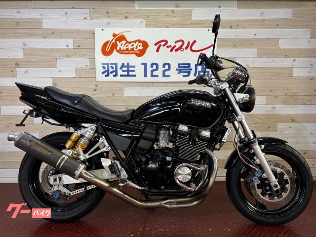 ＸＪＲ４００Ｒ　ＲＨ０２Ｊ　ヨシムラマフラー　オーリンズリアサス　エンジンガード　オールペンブラック