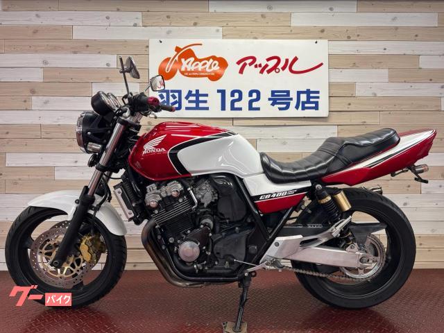 NO.5622　ＣＢ４００Ｓｕｐｅｒ　Ｆｏｕｒ　水冷４サイクル４気筒エンジン　ＥＴＣ付き　ＲＰＭ集合マフラー　タックロールシート　アップハンドル　レッド　☆彡 ホンダ CB400N パープルレッド UPハンドル クロス集合管