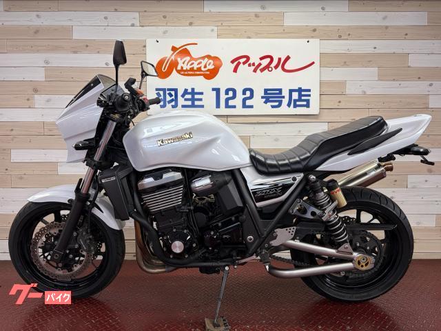 ZRX1200R 06年 ZRT20A ホワイトパール限定車 フロントフォーク カワサキ ZRX1200 DAEG パールホワイト モリワキマフラー