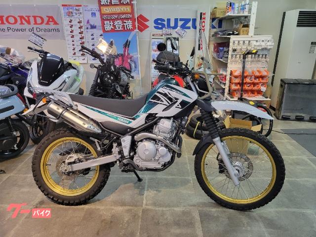 セロー２５０　フロントスクリーン　バッグサポート付きキャリア付