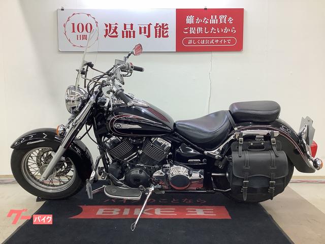 NO.2896 ドラッグスター４００ (DRAGSTAR)　サイドバック　スクリーン　エンジンガード　ブラック　☆彡 ヤマハ ドラッグスター400クラシック エンジンガード サイドバック