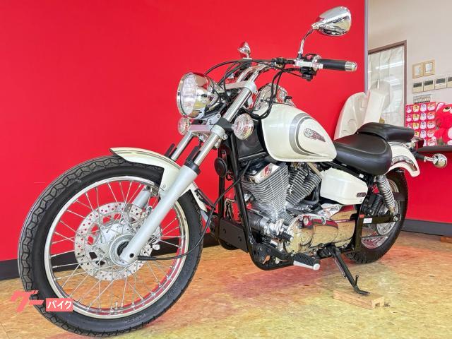 商談中　YAMAHA ドラックスター250 VG02J 機関良好　油脂類交換　前後タイヤ新品　社外マフラー　サイドバック　 ドラッグスター250 バックレスト サイドバック VG02Jモデル