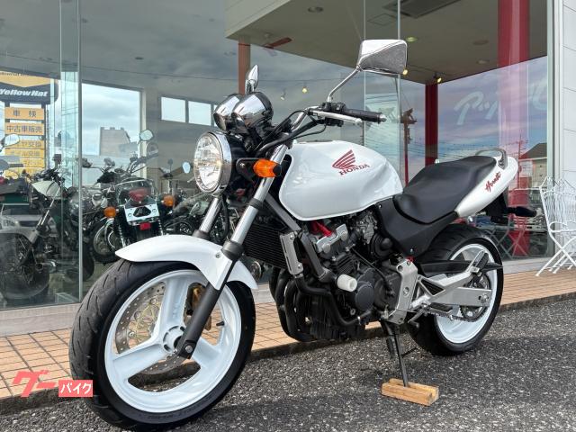 ホンダ HORNET 社外マフラー パールサンビームホワイト 2007