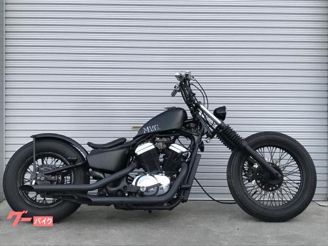 スティード４００ＶＣＬ　スポスタタンク　トリプル　フルカスタムボバー