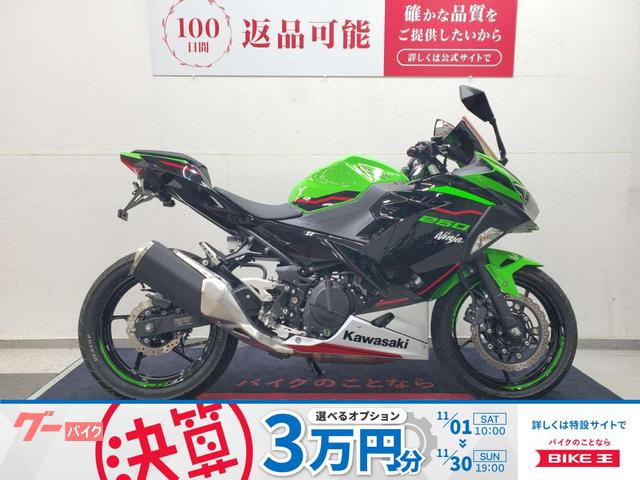 Ｎｉｎｊａ　２５０　２０２１年モデル　リヤフェンダーレス仕様　社外スクリーン　マルチバー装備