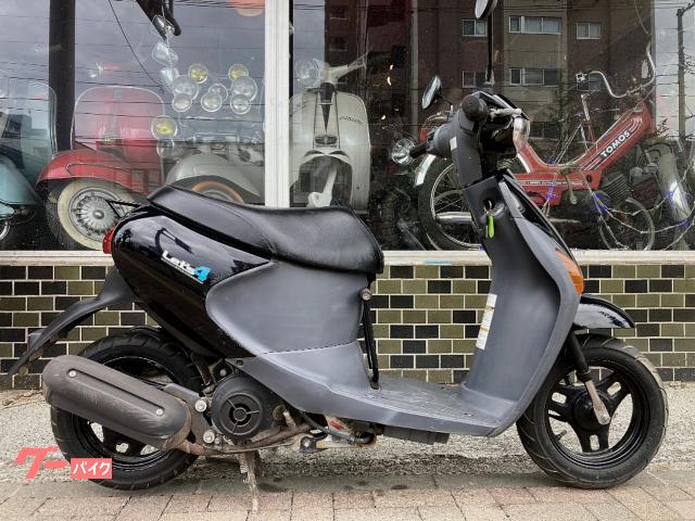 スズキ レッツ4 4サイクル 黒 U字ロック付属