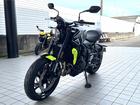 トライデント660 ジェットブラック 登録済未使用車 OPクイックシフター装着済