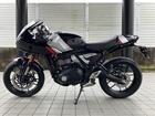 スラクストン400 ファントムブラック／アルミニウムシルバー バーエンドミラー シングルシートカウル グラブバー