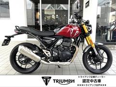 ＴＲＩＵＭＰＨ　スピード４００　カーニバルレッド／ストームグレー　中古車　アルミ製サンプガード装備