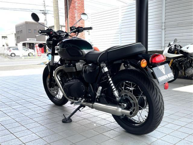 ボンネビルT100 コンペティショングリーン／アイアンストーン クラシックスタイル 900CC ツインエンジン