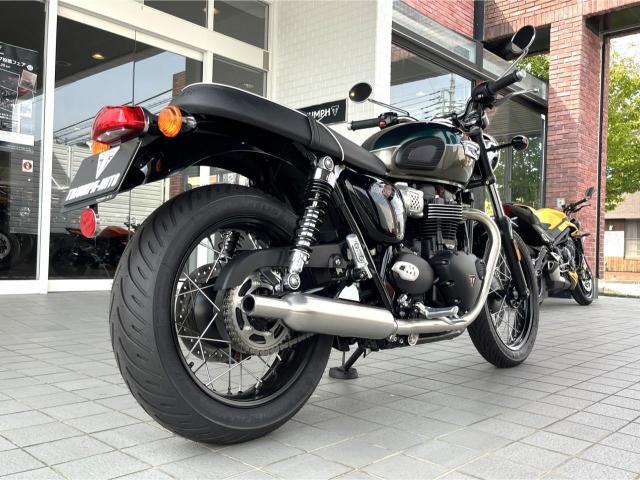 ボンネビルT100 コンペティショングリーン／アイアンストーン クラシックスタイル 900CC ツインエンジン