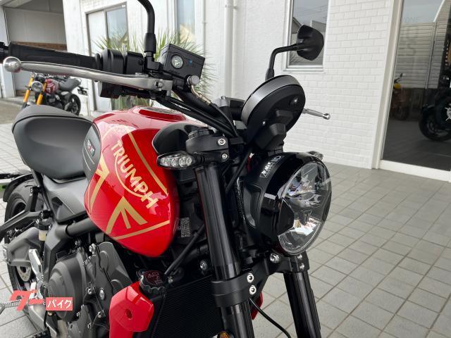 トライデント660 登録済未使用車 クイックシフター トライアンフ水戸オリジナルカラー ディアブロレッド