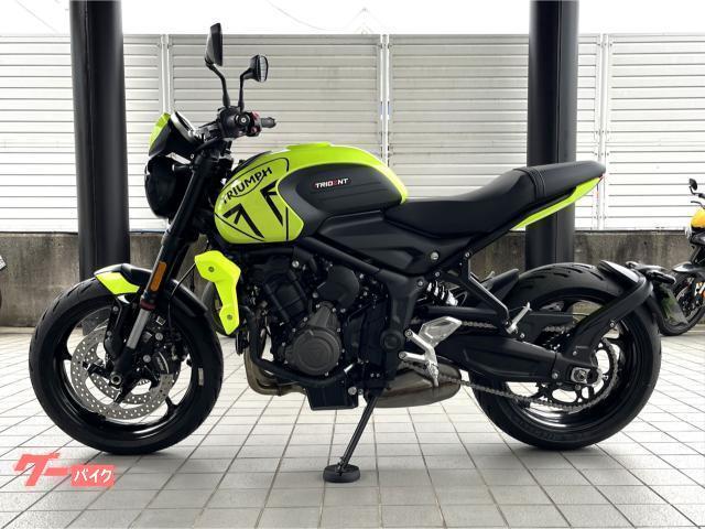 トライデント660 登録済未使用車 クイックシフター トライアンフ水戸オリジナルカラー トライアンフレーシングイエロー