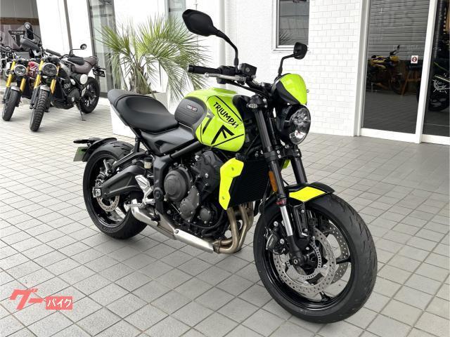 トライデント660 登録済未使用車 クイックシフター トライアンフ水戸オリジナルカラー トライアンフレーシングイエロー