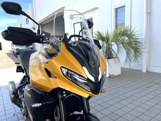 タイガースポーツ800 コスミックイエロー／サファイアブラック アクラボビッチサイレンサー クイックシフター クルーズコントロール