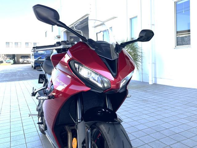 デイトナ660 カーニバルレッド／サファイアブラック クイックシフター フレームスライダー EGプロテクター ETC他装備多数